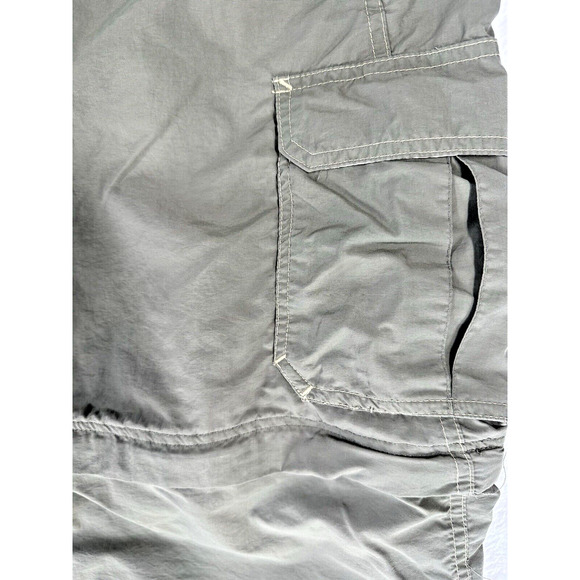 REI Mens Activewear Pants LX28 Army Green Convertible Shorts UPF 50 Belted Cargo - Picture 3 of 16